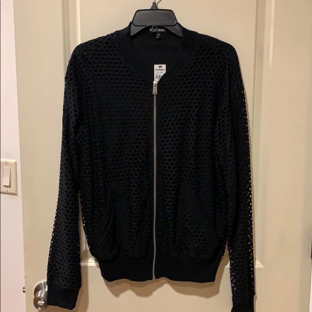 Express Black Perforated Jacket